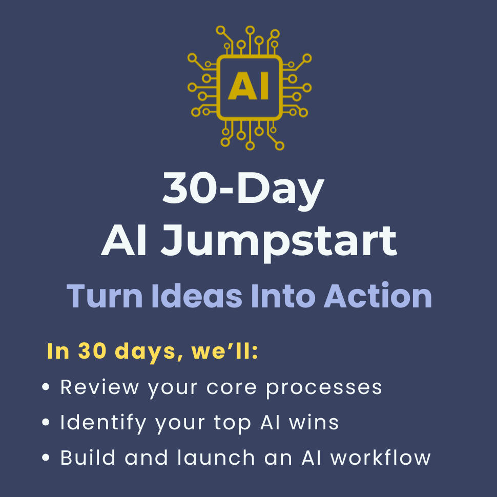 30-Day AI Jumpstart 30-Day AI Jumpstart